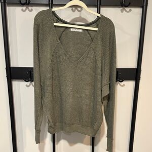 We The Free (free people) Olive Green Women's Sweater